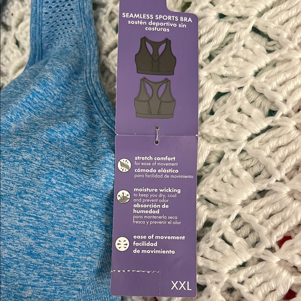 Danskin Now Blue Sports Bra Intimates & Sleepwear - Picture 6 of 6